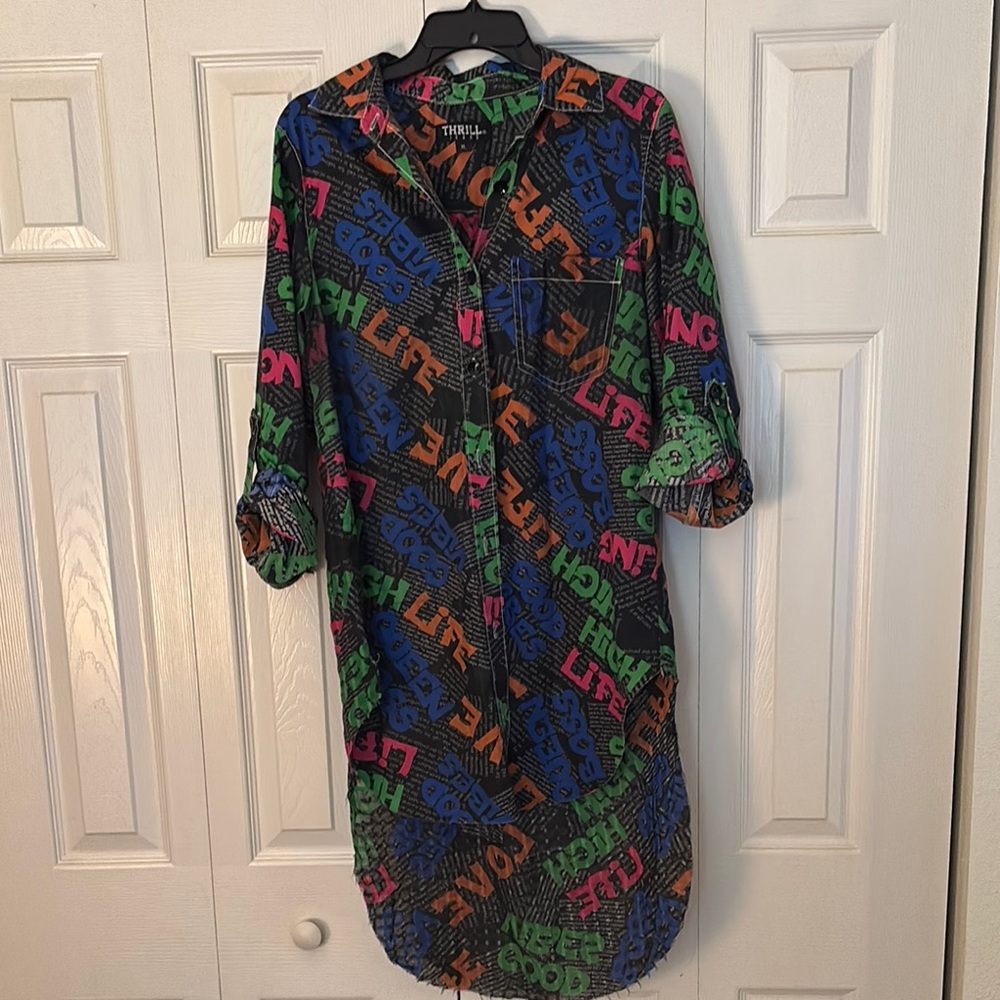 Thrill Jeans Multicolor Graphic Shirt
